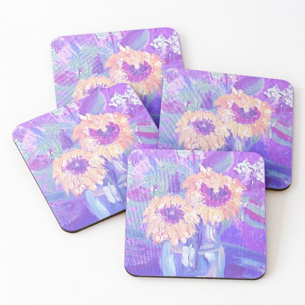 Item preview, Extra Purple Sunflowers - Oil Painting Impressionist designed and sold by larrypnts.