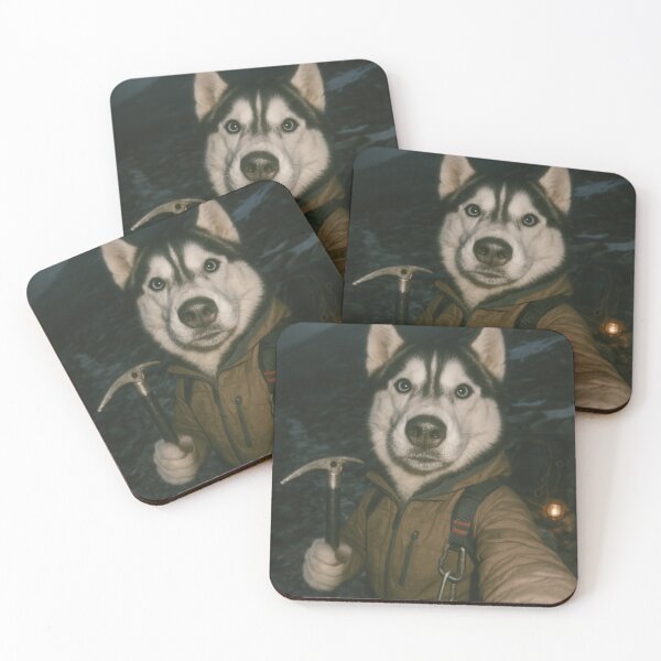 Item preview, Siberian Husky Mountaineer Dog Selfie Photo designed and sold by Flying Doggo.