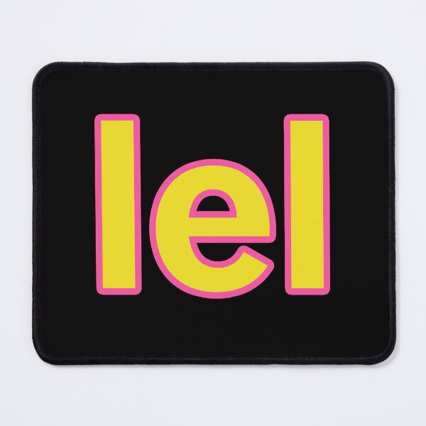 Item preview, lel, Yellow and Pink Outline designed and sold by Memes N Lore .