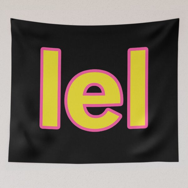 Item preview, lel, Yellow and Pink Outline designed and sold by Memes N Lore .