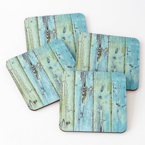 Item preview, Vintage Seaside Reclaimed Blue Green Wooden Boards Image designed and sold by DEC02.