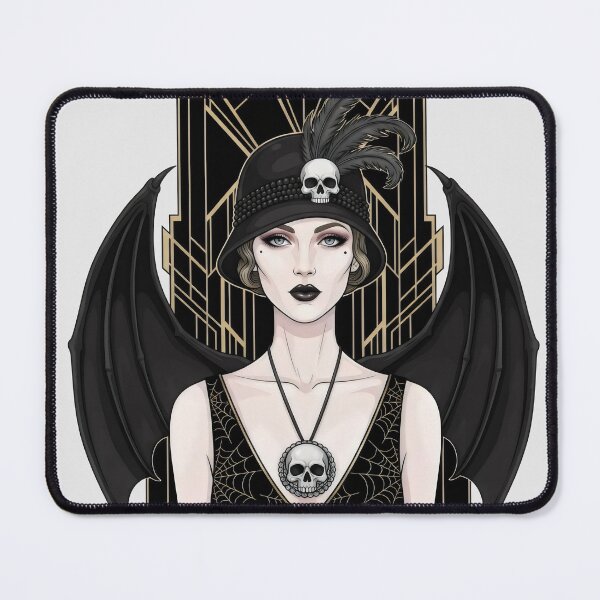 Item preview, Gothic Flapper Girl Halloween Art Deco designed and sold by Shoot-The-Moon.