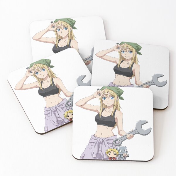 Item preview, Winry Rockbell - Full Metal Alchemist - Flashing Peace Sign designed and sold by Maeby's Bazaar.