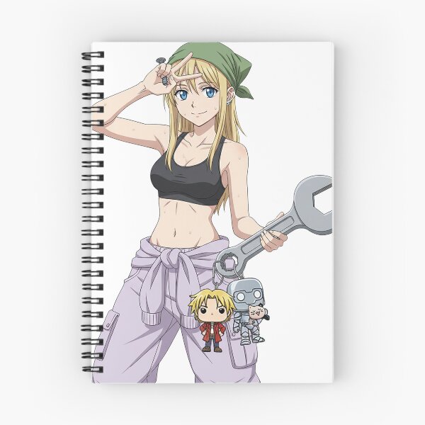 Item preview, Winry Rockbell - Full Metal Alchemist - Flashing Peace Sign designed and sold by Maeby's Bazaar.