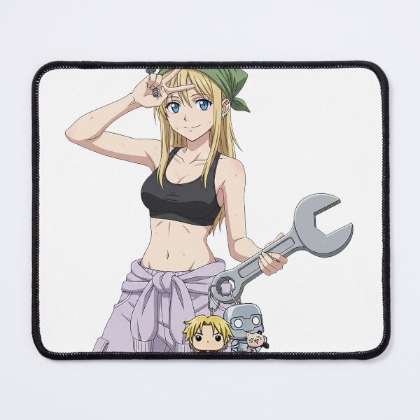 Item preview, Winry Rockbell - Full Metal Alchemist - Flashing Peace Sign designed and sold by Maeby's Bazaar.