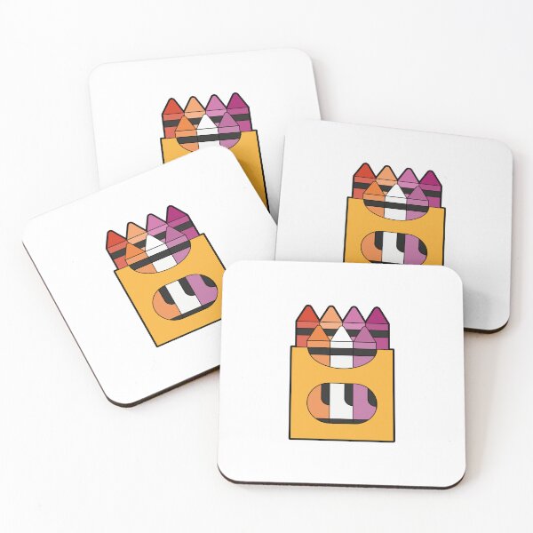 Item preview, Lesbian Flag Crayons – Subtle LGBTQ+ Pride for Everyday Wear designed and sold by SafeSpace-co.