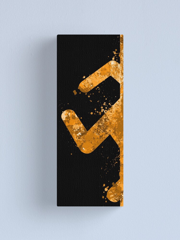 Alternate view of Portal - Orange Half Canvas Print