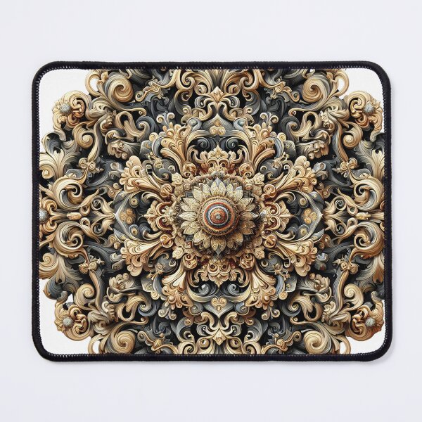 Item preview, Golden Baroque Mandala designed and sold by DreamMandalas.