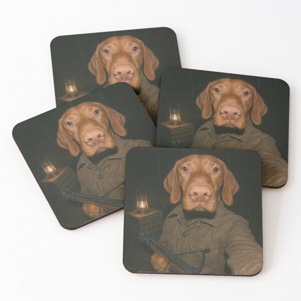 Item preview, Vizsla Hunter Dog Selfie Forest Photo designed and sold by Flying Doggo.