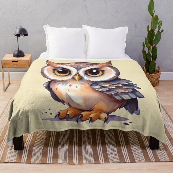 Item preview, Enchanted Owl with Big Eyes designed and sold by MoxisWatercolor.