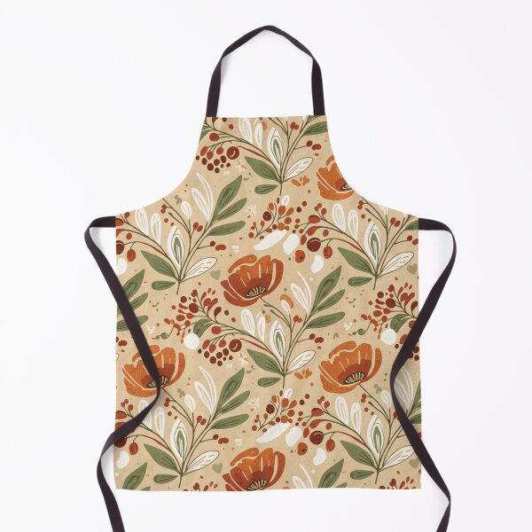 Item preview, Mediterranean Terracotta & Sand Floral Seamless Pattern – Hand-Painted Poppies and Foliage designed and sold by HolmeProud.