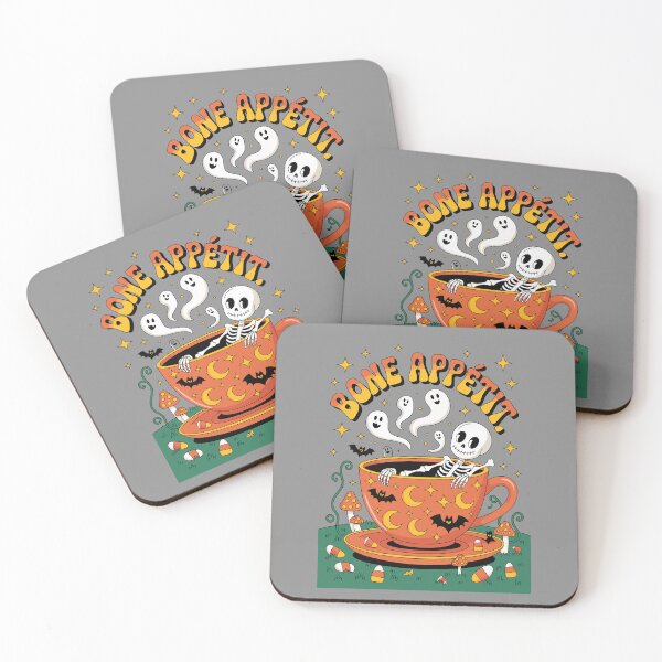 Item preview, Teacup of Whimsical Whispers: A whimsical Halloween scene where a skeleton luxuriates in a massive teacup designed and sold by Grang Art Artistic Designs.