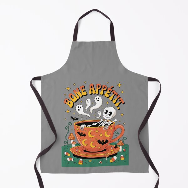 Item preview, Teacup of Whimsical Whispers: A whimsical Halloween scene where a skeleton luxuriates in a massive teacup designed and sold by Grang Art Artistic Designs.