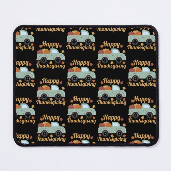 Item preview, Happy Thanksgiving - Vintage Truck Pumpkins Autumn Leaves Festive Holiday designed and sold by Shape Snip Studio.