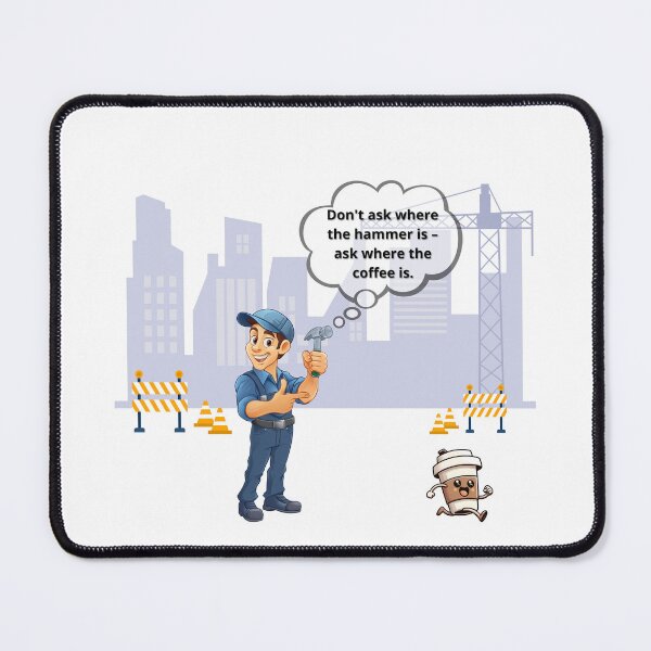Item preview, Don't ask where the hammer is – ask where the coffee is. designed and sold by PlanetOfFun.