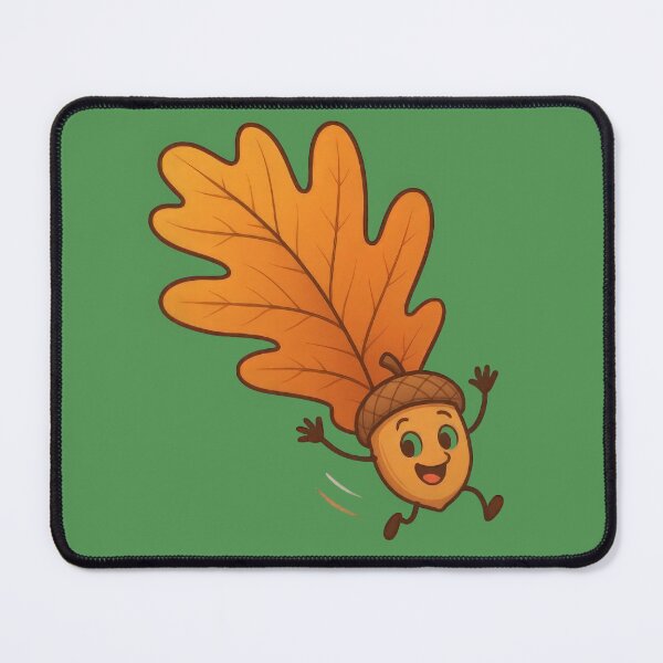 Item preview, An Acorn's Joyful First Flight on an Oak Leaf designed and sold by IraBum.