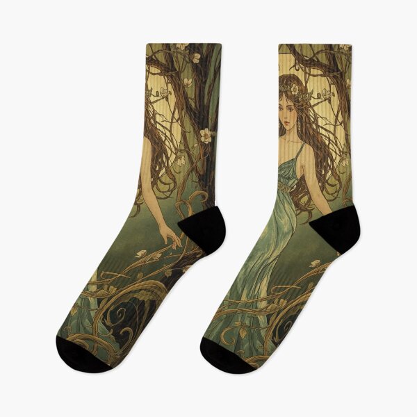 Item preview, Forest Goddess – Enchanted Art Nouveau Beauty designed and sold by AbstractAnom.