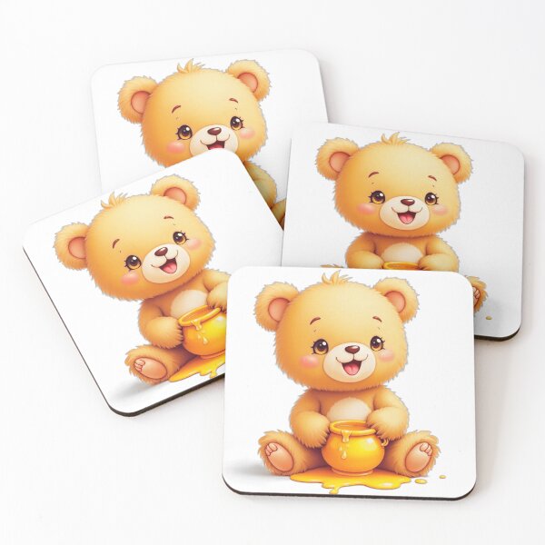 Item preview,  Cute teddy bear with honey pot designed and sold by nicnacc.