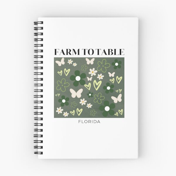 Item preview, Farm to Table Florida Green Aesthetic Art, Organic Farm Life Poster, Fresh Produce Design, Florida Agriculture Art, Eco Friendly Farming Decor, Botanical Illustration Print designed and sold by TialCorner.