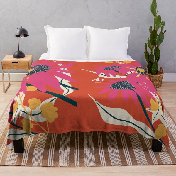 Item preview, Wild flowers orange background designed and sold by Adriana Bracho.