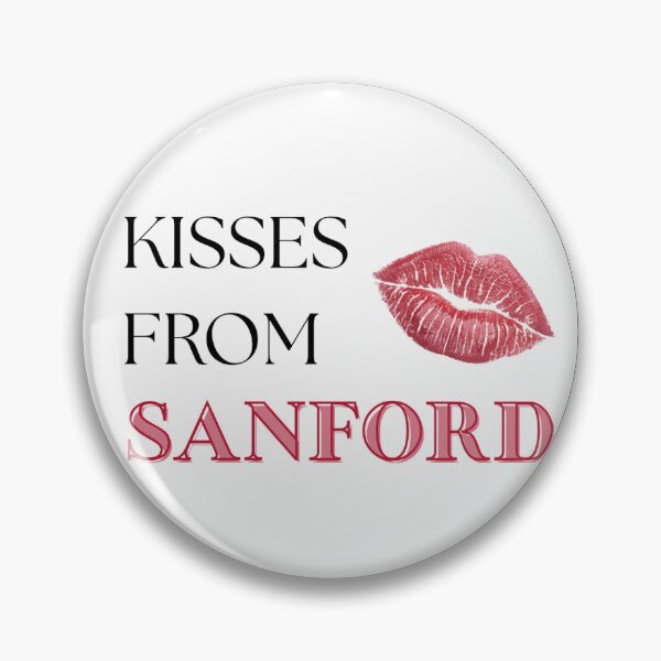Item preview, Kisses From Sanford Football Gameday Pin Button designed and sold by Kickoff Buttons.