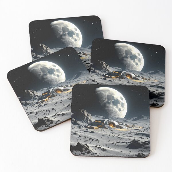 Item preview, moon base 1 imagined space exploration design designed and sold by SmashingDeals.