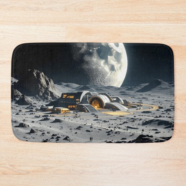 Item preview, moon base 1 imagined space exploration design designed and sold by SmashingDeals.