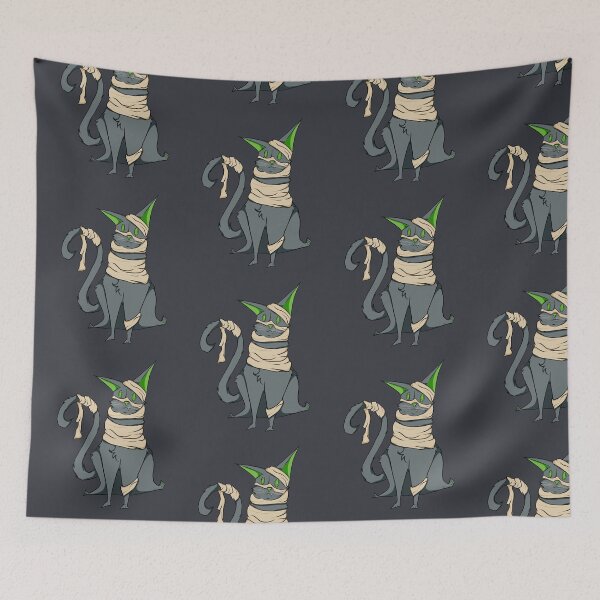 Item preview, Mummy Cat! (Green) designed and sold by AnthamaArt.