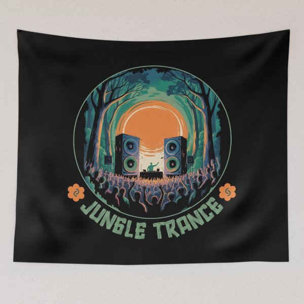 Item preview, Jungle Trance - Forest EDM Party designed and sold by SidTastic .