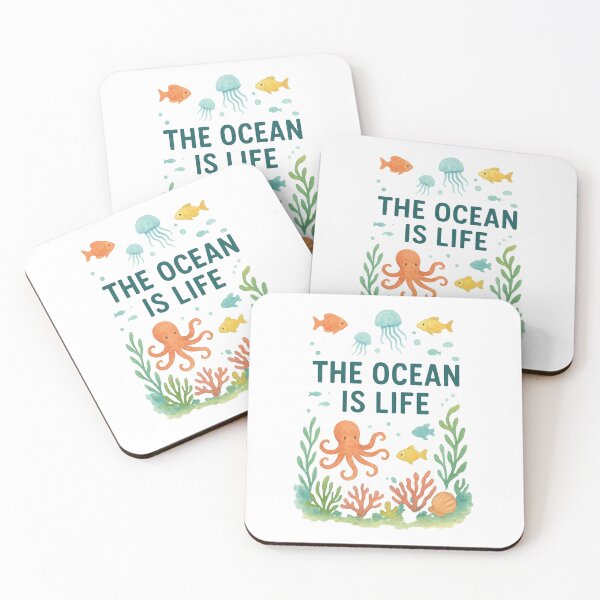 Item preview, The Ocean Is Life – Colorful Watercolor Underwater World designed and sold by VeroChaos.