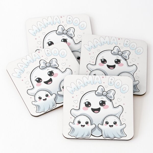 Item preview, Mama Boo Cute Ghost Mom & Babies | Kawaii Halloween Motherhood designed and sold by wellie-chic.