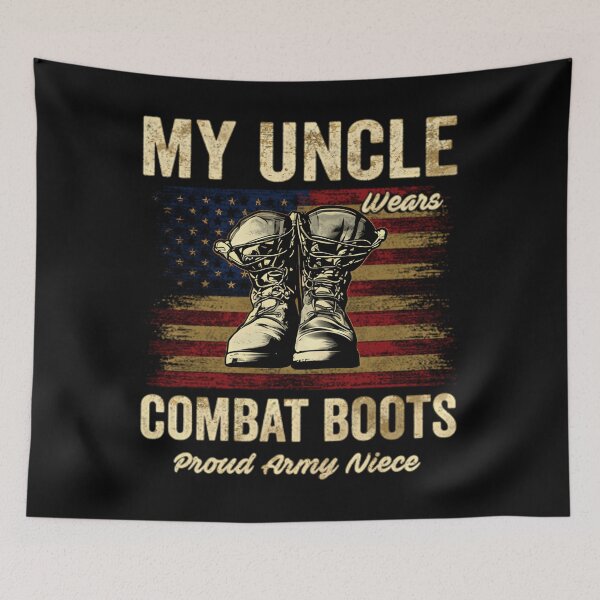 Item preview, My Uncle Wears Combat Boots Proud Army Niece Veteran Uncle Pullover 		 designed and sold by muhuzaalithy.