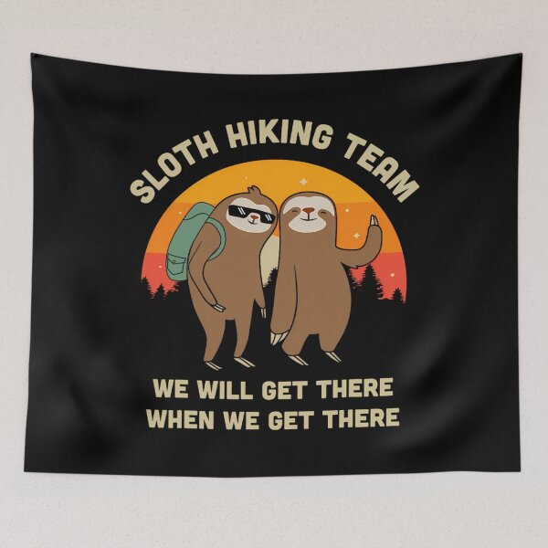 Item preview, Sloth Hiking Team - Funny Vintage 	 	1	 designed and sold by somilzoberh.