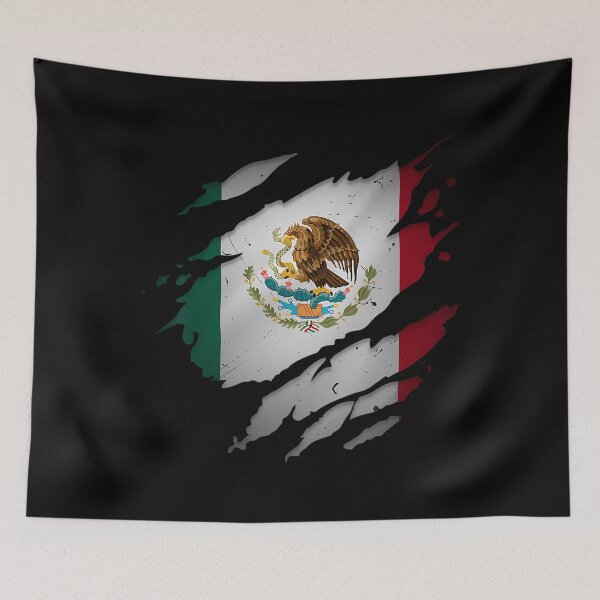 Item preview, Proud Mexican 	s Chicano Latino Torn Ripped Mexico Flag 		 designed and sold by yaldaatekeau.