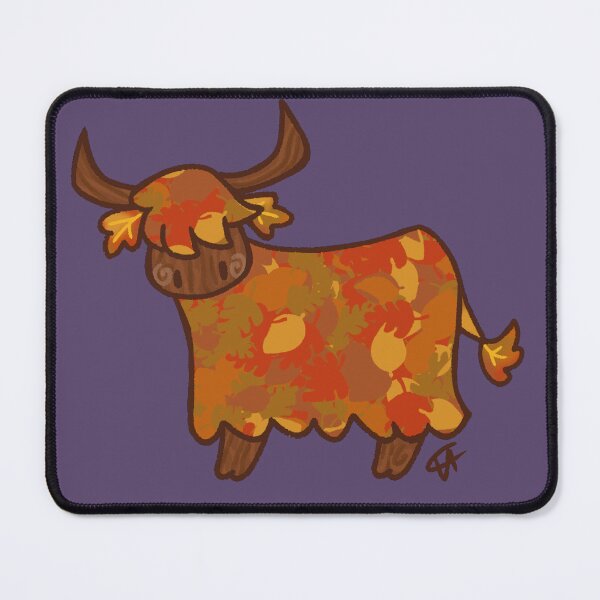 Item preview, Leaf Pile Highland Cow  designed and sold by TheArtisticCell.
