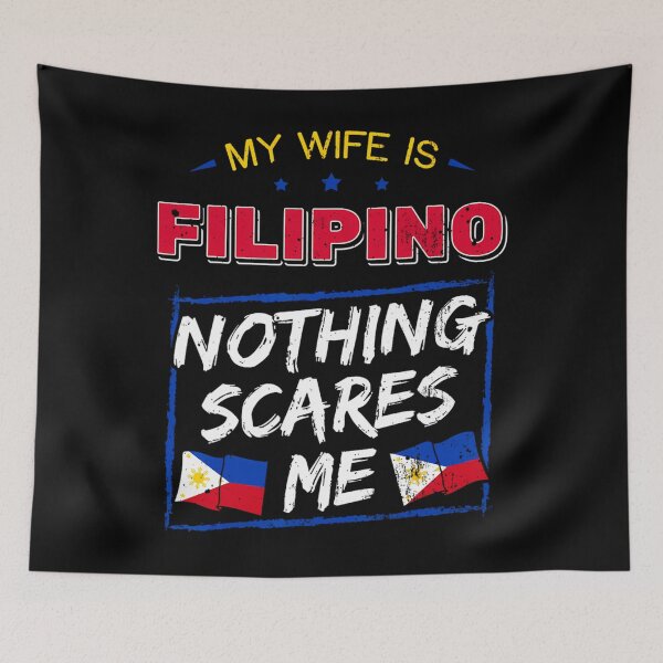 Item preview, My Wife Is Filipino Republic Of The Philippines Roots Flag 		 designed and sold by muhuzaalithy.