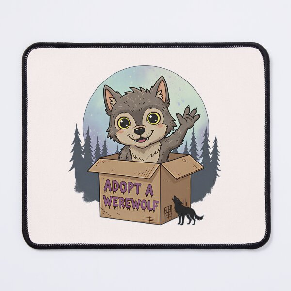 Item preview, Adopt a Cute Werewolf Halloween Design designed and sold by El Hermano Gym.