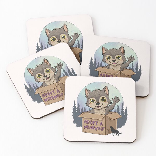 Item preview, Adopt a Cute Werewolf Halloween Design designed and sold by El Hermano Gym.