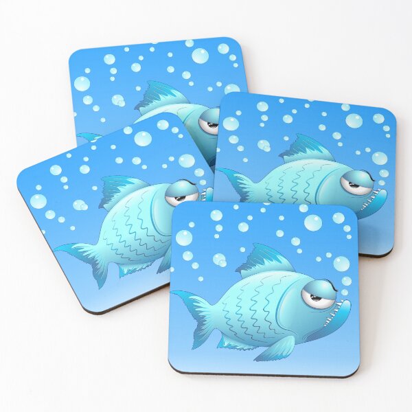 Item preview, Grumpy Fish Cartoon designed and sold by BluedarkArt.