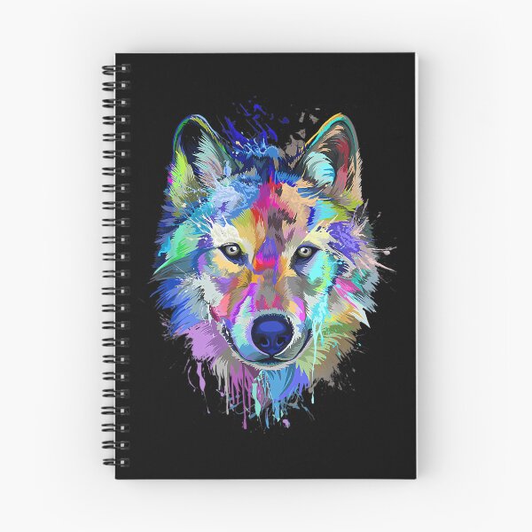 Item preview, Wolf Splash Art Animal Face 	 designed and sold by kaiviramjaku.