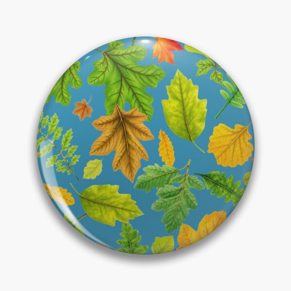 Artikelvorschau, Buntes Herbstlaubmuster – Herbstlaub-Naturdesign – BLAU entworfen und verkauft von PAPIRO SIGLO XXI.