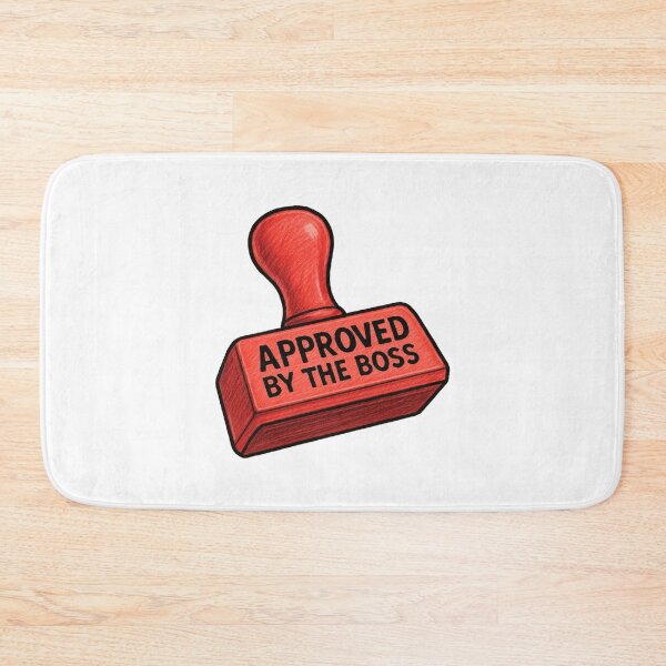 Item preview, Approved by the Boss Stamp designed and sold by Vendeloc.