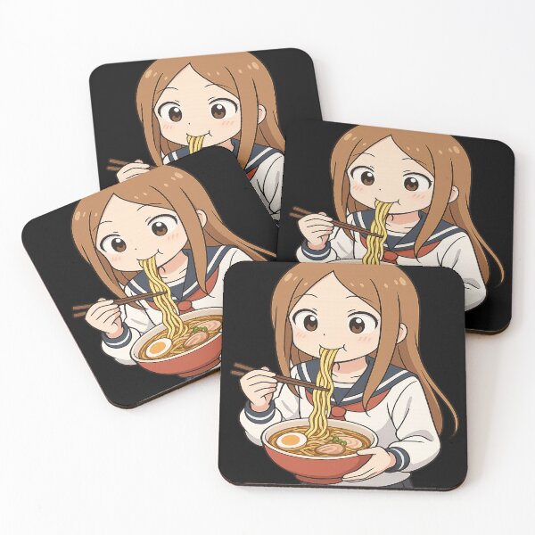 Item preview, Anime girl felice che gusta una ciotola di ramen designed and sold by RyoSaeba90.
