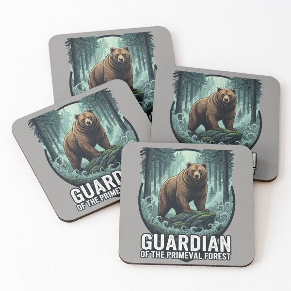 Item preview, Guardian of the Primeval Forest - Grizzly Bear designed and sold by PanGieroj.