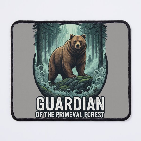 Item preview, Guardian of the Primeval Forest - Grizzly Bear designed and sold by PanGieroj.