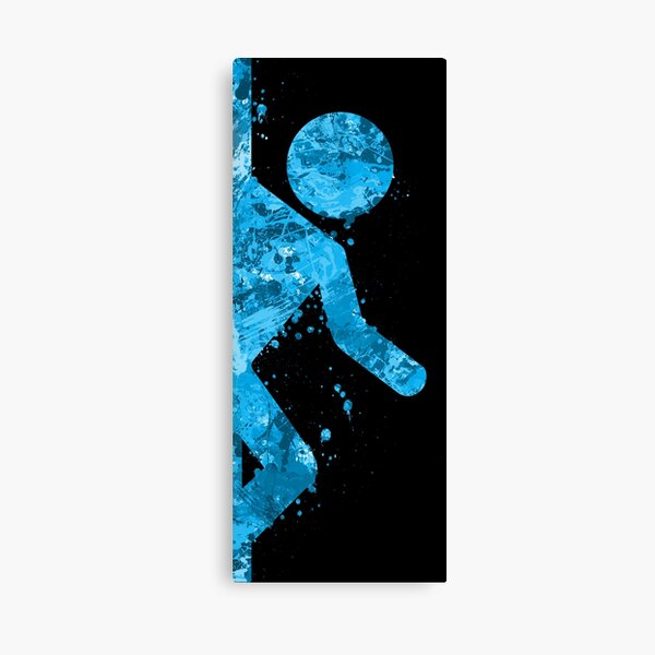 Portal - Blue half Canvas Print