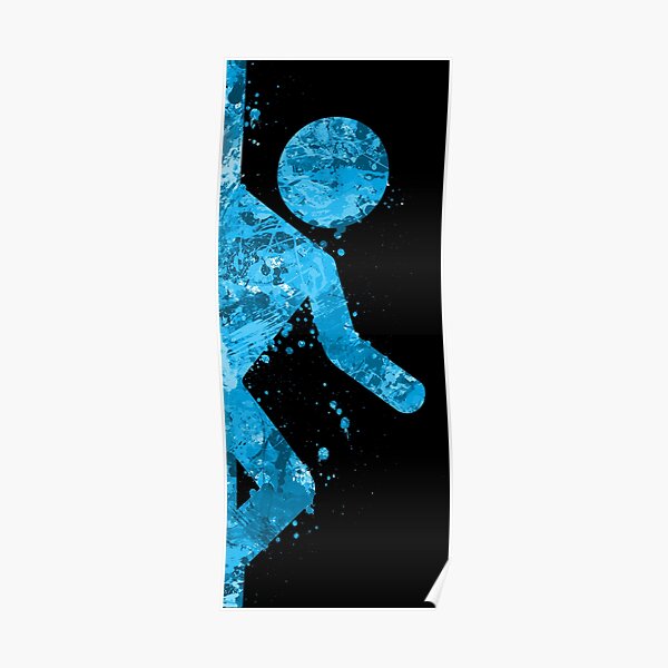 Portail - Moitié bleue Poster