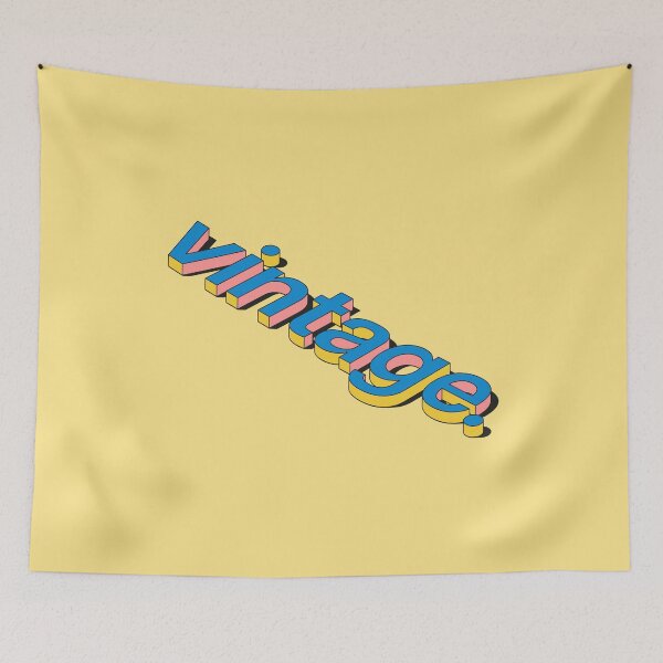 Item preview, Vintage Retro 3D Typography – Colorful Statement Design designed and sold by idgafstudio.ch.