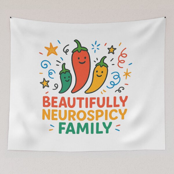 Item preview, Beautifully Neurospicy Family – Funny ADHD Autism Neurodivergent Design designed and sold by MomParentADHD.