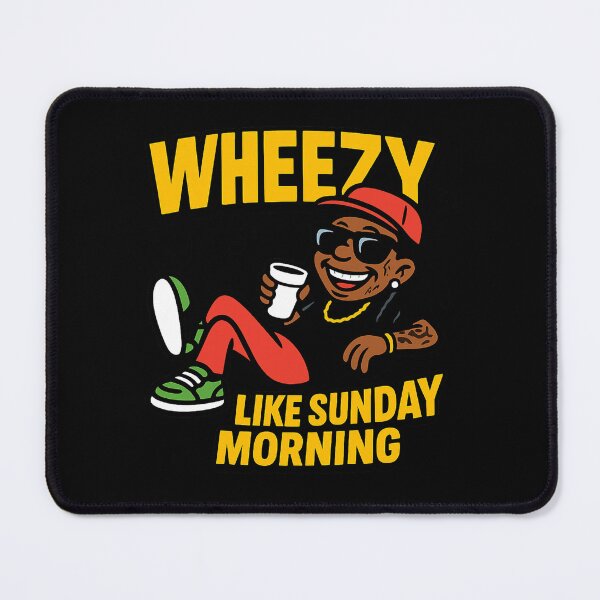 Item preview, Wheezy Like Sunday Morning – Funny Lil Wayne Cartoon Tee designed and sold by getpressedshirt.